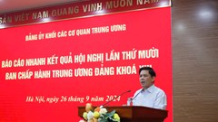 Quán triệt nội dung Hội nghị Trung ương 10 đến cán bộ, đảng viên