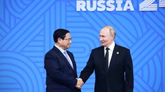 Thủ tướng dự lễ đón các nhà lãnh đạo tại Hội nghị BRICS mở rộng, gặp Tổng Bí thư, Chủ tịch Trung Quốc