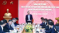 Tổng Bí thư Tô Lâm làm việc với Ban Tuyên giáo Trung ương