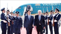 Chủ tịch nước Lương Cường đến Santiago, bắt đầu chuyến thăm chính thức Cộng hoà Chile