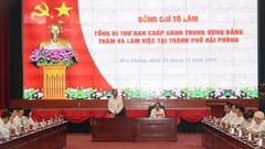 Hải Phòng cần nỗ lực phấn đấu là thành phố Cảng quốc tế hiện đại, đi đầu cả nước
