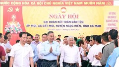 Tổng Bí thư Tô Lâm dự Ngày hội Đại đoàn kết dân tại ấp Mũi, xã Đất Mũi 