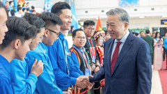 Tổng Bí thư dự phiên trọng thể Đại hội IX Hội Liên hiệp Thanh niên Việt Nam