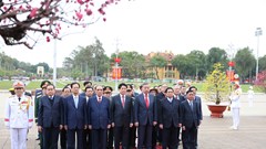 Lãnh đạo Đảng, Nhà nước vào Lăng viếng Chủ tịch Hồ Chí Minh nhân kỷ niệm 95 năm Ngày thành lập Đảng