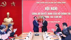 Ông Huỳnh Thành Đạt giữ chức Phó Trưởng Ban Tuyên giáo và Dân vận Trung ương
