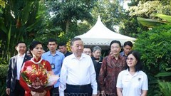 Tổng Bí thư Tô Lâm và phu nhân dự Lễ đặt tên hoa lan tại Vườn thực vật Singapore