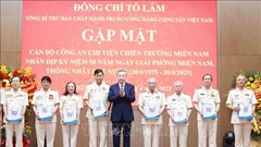Tổng Bí thư Tô Lâm gặp mặt cán bộ Công an chi viện chiến trường miền Nam