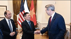 Phó Thủ tướng Hồ Đức Phớc làm việc với hai Bộ trưởng Mỹ, nhất trí đàm phán thỏa thuận thương mại song phương