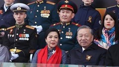 Tổng Bí thư Tô Lâm và phu nhân dự Lễ duyệt binh kỷ niệm 80 năm Ngày Chiến thắng trong Chiến tranh Vệ quốc vĩ đại tại Moskva