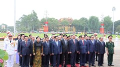 Lãnh đạo Đảng, Nhà nước vào Lăng viếng Chủ tịch Hồ Chí Minh