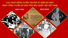 Thiết kế logo kỷ niệm 80 năm Ngày Tổng tuyển cử đầu tiên bầu Quốc hội Việt Nam