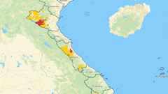Từ đêm 29.8, Thanh Hóa đến Huế có mưa to đến rất to, cảnh bão lũ, ngập lụt, lũ quét, sạt lở đất