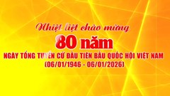 Công bố mẫu biểu trưng kỷ niệm 80 năm Ngày Tổng tuyển cử đầu tiên bầu Quốc hội Việt Nam