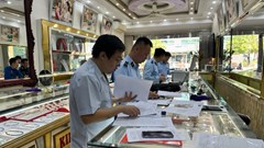 Ngày 9.9.2025 Thanh tra Chính phủ chủ trì, phối hợp tiến hành thanh tra việc chấp hành pháp luật của các doanh nghiệp kinh doanh vàng