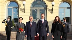 Lễ đón Tổng Bí thư Tô Lâm và phu nhân thăm chính thức Cộng hòa Phần Lan