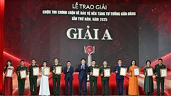 Lễ trao giải Cuộc thi Chính luận về Bảo vệ nền tảng tư tưởng của Đảng lần thứ Năm, năm 2025