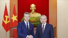 Tổng Bí thư Tô Lâm tiếp Bộ trưởng Bộ Chiến tranh Hoa Kỳ Pete Hegseth