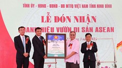 Vườn Quốc gia Xuân Thủy đón nhận danh hiệu Vườn di sản ASEAN