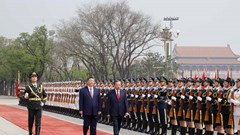 Lễ đón trọng thể Tổng Bí thư, Chủ tịch nước Tô Lâm thăm cấp Nhà nước đến Trung Quốc