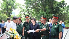 Ngày 6.7, sẽ triển khai quy tập hài cốt liệt sĩ tại công viên Lê Thị Riêng