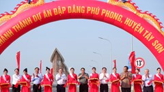 Thủ tướng dự khánh thành đập dâng Phú Phong tại Bình Định