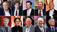 Tài sản của các tỉ phú Mỹ tăng chóng mặt trong một năm