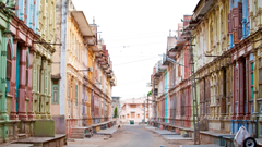 Nhiều biệt thự phong cách châu Âu bị bỏ hoang ở một thị trấn Ấn Độ 