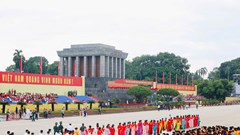 Quảng trường Ba Đình hào hùng khí thế trước giờ sơ duyệt diễu binh, diễu hành
