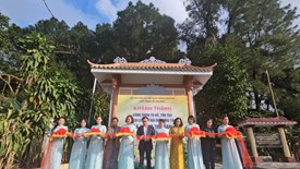 Hoàn thành tu bổ, tôn tạo Di tích địa điểm mai táng bà Hoàng Thị Loan