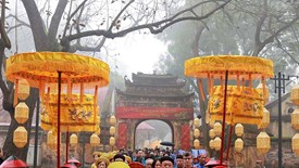 Tái hiện không gian Tết cung đình và dân gian tại Hoàng thành Thăng Long