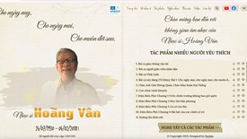 Ra mắt giao diện mới hoangvan.org, lan tỏa di sản nhạc sĩ Hoàng Vân
