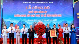 Lễ công bố Quyết định thành lập Trường Trung cấp Nghệ thuật và Thể thao Quảng Ninh