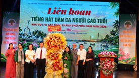 Khai mạc liên hoan tiếng hát dân ca Người cao tuổi khu vực phía Nam