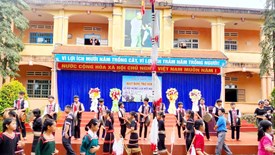 Quảng Ngãi: Khi cồng chiêng được trao truyền từ trong nhà trường