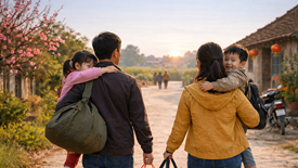 Nỗi lo Tết của vợ chồng “làm ở phố” mỗi lần về quê