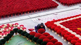 Làng nghề làm tăm hương hơn trăm tuổi ở Hà Nội
