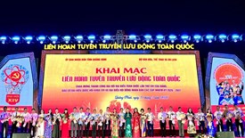 Âm vang Đại hội Đảng và bầu cử lan tỏa từ Liên hoan tuyên truyền