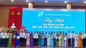 An Giang biểu dương 93 gia đình vượt khó nuôi con thành đạt 
