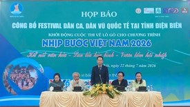 Festival Dân ca, Dân vũ quốc tế 2026 sẽ diễn ra tại Điện Biên