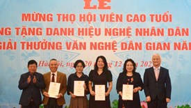 Trao giải thưởng Văn nghệ dân gian năm 2025