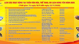 Nhiều hoạt động tại Tuần Văn hóa, Thể thao, Du lịch Hưng Yên năm 2025