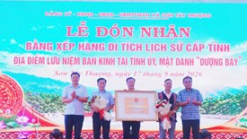 Đón nhận Bằng xếp hạng Di tích cấp tỉnh “Dượng Bảy”
