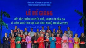 Thắp lửa sáng tác Ví, giặm từ lớp tập huấn năm 2025