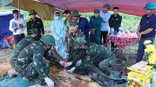 TP. Huế: Quy tập được một hài cốt liệt sĩ trong rừng tràm của người dân