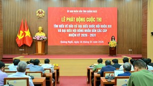 Quảng Ngãi phát động Cuộc thi trực tuyến tìm hiểu bầu cử đại biểu Quốc hội khóa XVI và HĐND các cấp