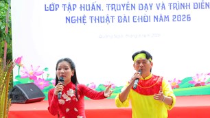 Khai giảng lớp truyền dạy Nghệ thuật Bài chòi gắn với phát triển du lịch cộng đồng