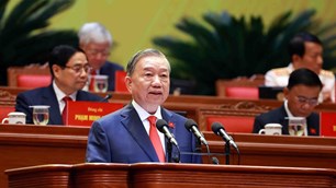 Tổng Bí thư Tô Lâm trình bày Báo cáo về các văn kiện trình Đại hội XIV của Đảng Cộng sản Việt Nam