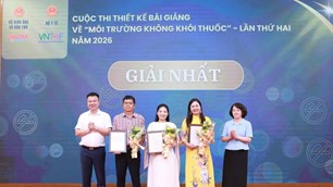 Trao giải Cuộc thi thiết kế bài giảng về “Môi trường không khói thuốc”