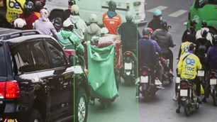 Hà Nội xử lý hàng loạt shipper che biển số để né phạt nguội