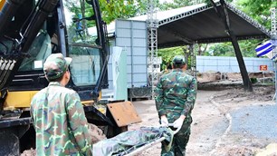 Tìm thấy thêm nhiều hài cốt liệt sĩ tại Công viên Lê Thị Riêng